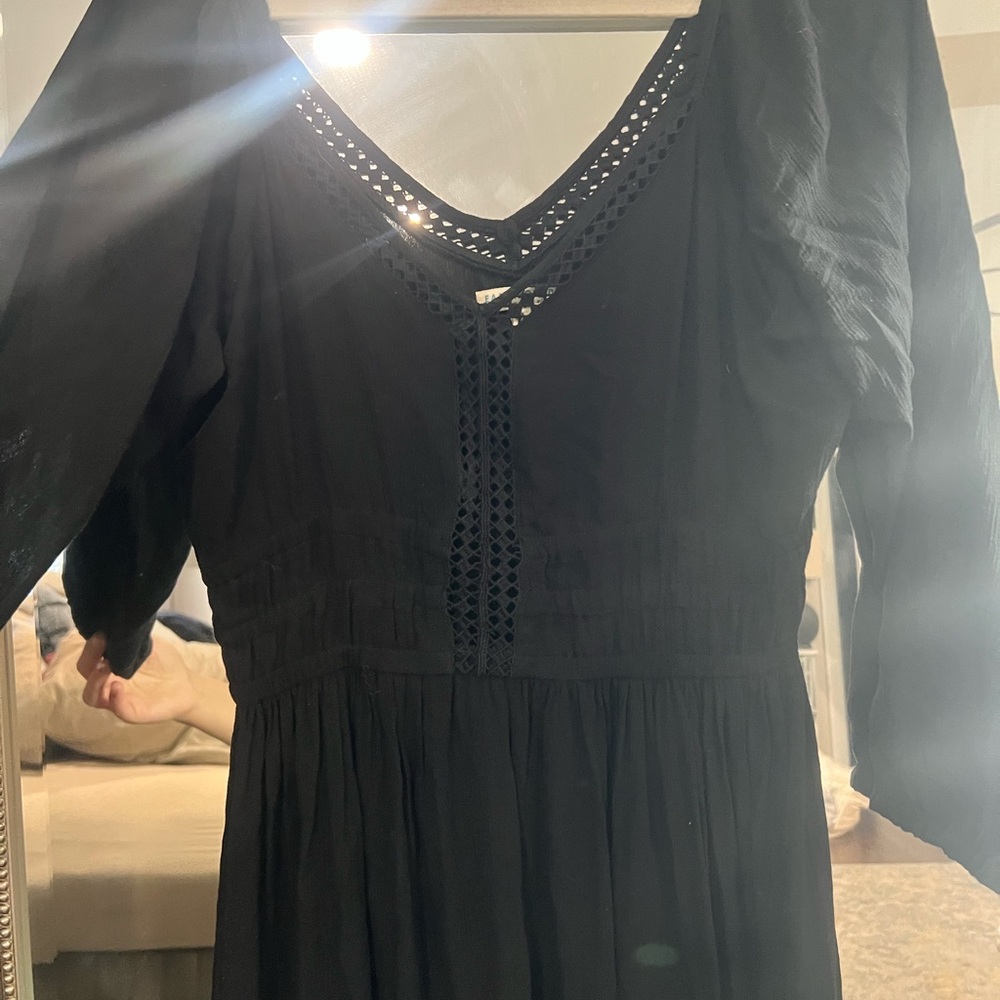EARTHBOUND Black Long Sleeve Dress